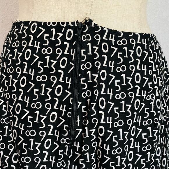 Vintage Handmade Number Pattern Pencil Skirt Small - Picture 3 of 6